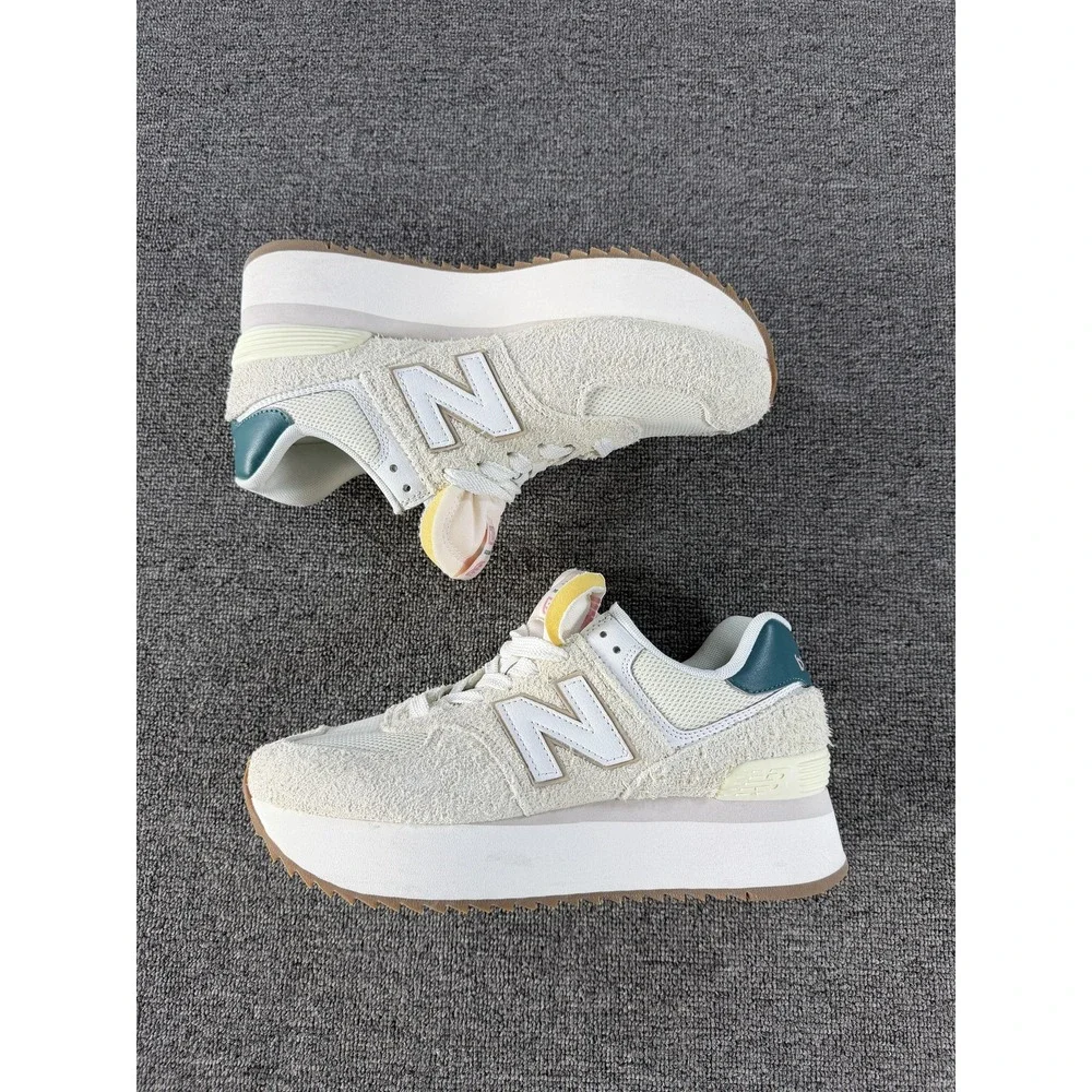 New Balance 574 Shoes Womens 9.5 Turtledove Vintage Teal Sneaker WL574ZKB